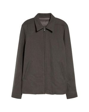 Rick Owens Brad Wool Zip Jacket - Black