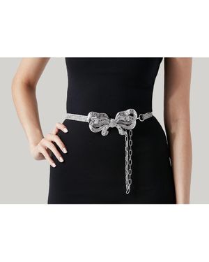Judith Leiber Bow Baguette Belt - Black