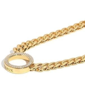 ZARUX Eterna Pave Link Choker - Metallic