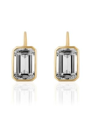 Goshwara Gossip Emerald Cut Drop Earrings - Multicolor