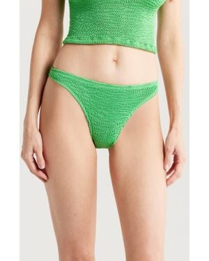 Cleonie Channel Stripe Bikini Bottoms - Green