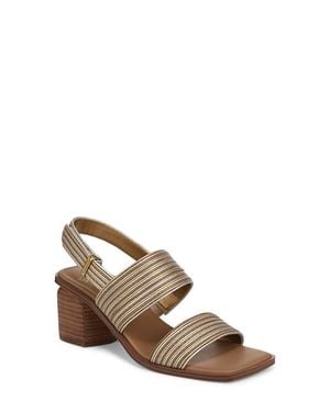 Sarto Rory Genuine Calf Hair Slingback Sandal - Brown