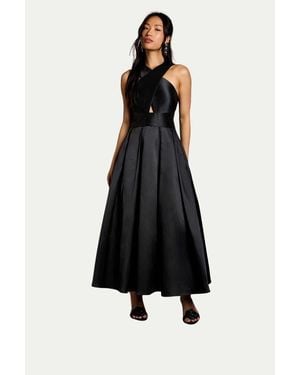 Coast Halter Neck Fit & Flare Midi Dress - Black
