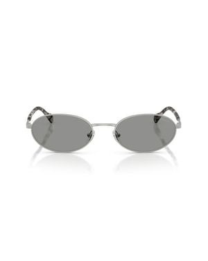 Emporio Armani 54Mm Oval Sunglasses - Brown