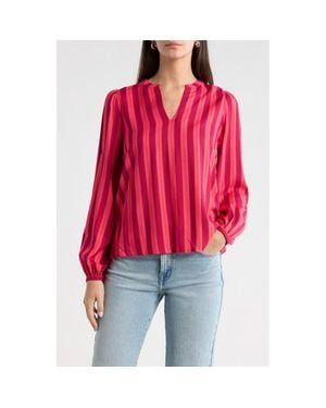Sugarlips Clarisa Stripe Maxina Top - Red