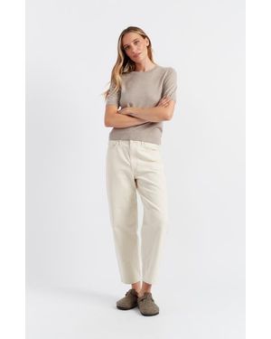 Chinti & Parker Pure Merino Wool Short Sleeve Tee - White