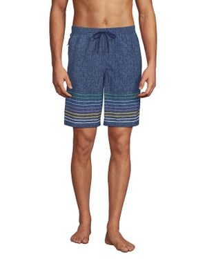 Lands' End 9 Volley Hydroliner Swim Trunks - Blue