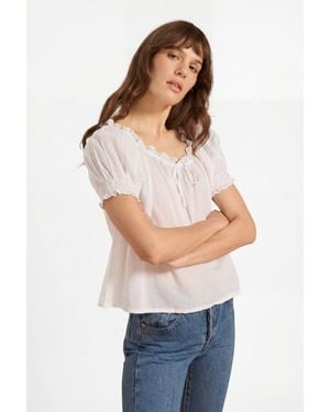 If Only If Clover Blouse - Blue