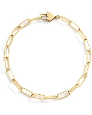 Mint & Lily Heart Padlock Bracelet - Metallic