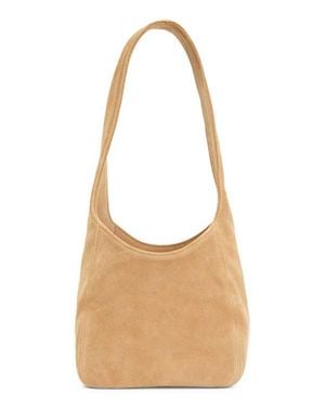 Clare V. Petit Bando Suede Shoulder Bag - Brown