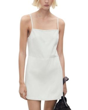 Mango Denim Skort Romper - Natural