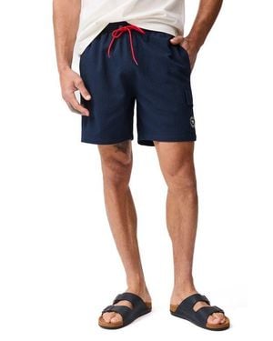 Rodd & Gunn Winterton River Seersucker Swim Trunks - Blue