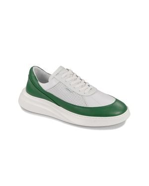 GRAIL Showman Leather Sneaker - Green