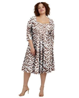 June + Vie Sweetheart Swing Dress - White