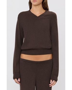ÉTERNE Lennox V-Neck Sweater - Black