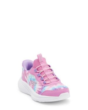 Skechers Kids' Slip-In Bounder Pro Sneaker - Pink