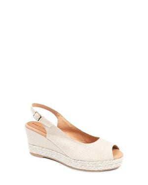 Patricia Green Piper Peep Toe Slingback Sandal - Natural