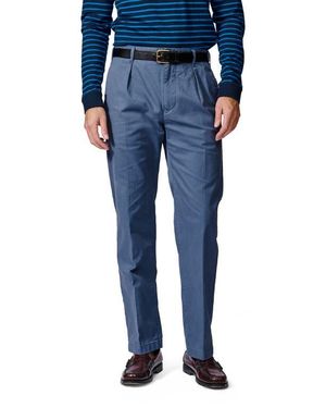 aubi Mareham Relaxed Fit Suit Trouser - Blue