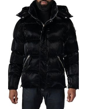 Woodpecker Bumnester 3/4 Length Quilted Coat - Black