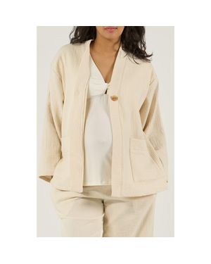 Cache Coeur Maternity And Nursing Jacket Celia - Natural