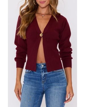 Vici Collection Sonoma Hammered Button Statement Cardigan