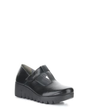 Fly London Veka T-Strap Platform Wedge Pump - Gray
