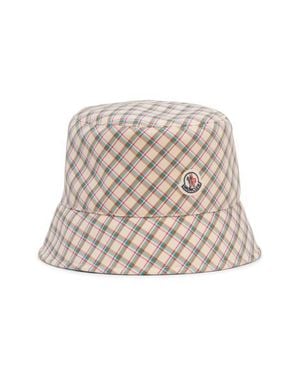 Moncler Archive Dna Plaid Bucket Hat - Natural