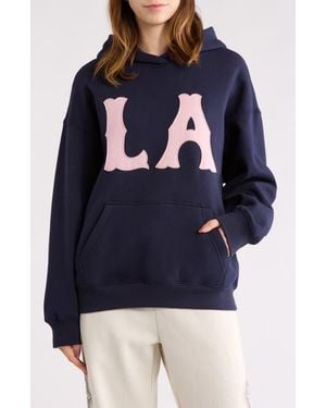 PacSun La Cotton Blend Hoodie - Blue