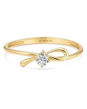 DEVATA Love Knot Ring - White