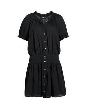PAIGE Nisha Puff Sleeve Minidress - Black