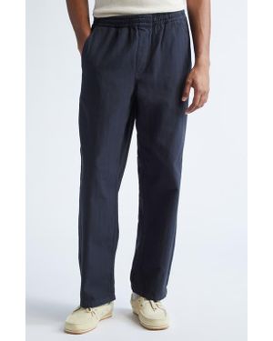 Palmes Lucien Cotton Herringbone Pants - Blue