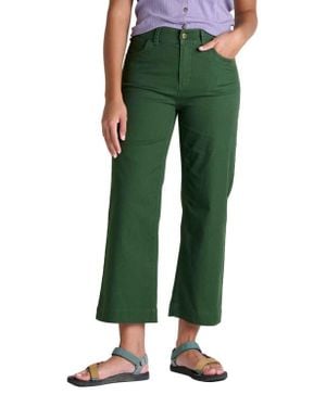 Toad & Co. Earthworks Wide Leg Pant - Green