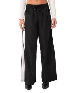 Edikted Fauna Track Pants - Black