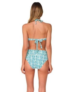 Swim Systems Laura Fold Over Bikini Swim Bottoms - Blue