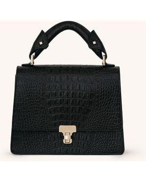 VIE LORIE Vittoria Top Handle Bag - Black