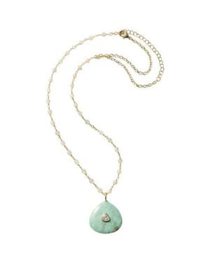 Native Gem Amulet Necklace - White