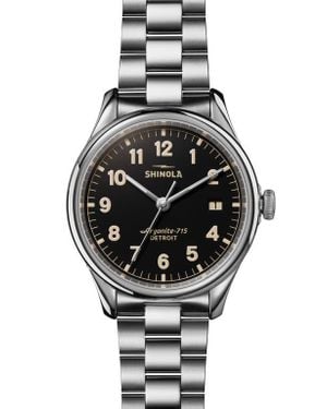 Shinola The Vinton Bracelet Watch, 38Mm - Black