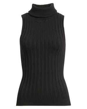 DELUC Ben Sleeveless Turtleneck Sweater - Black