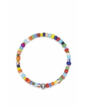 Nialaya Vintage Trifocal Beaded Wristband - Multicolor