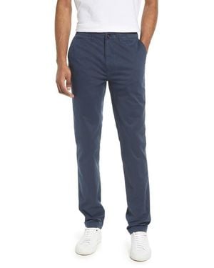 Billy Reid Stretch Cotton Straight Leg Chinos - Blue