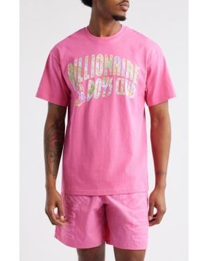 BBCICECREAM Arch Logo Graphic Cotton T-Shirt - Pink