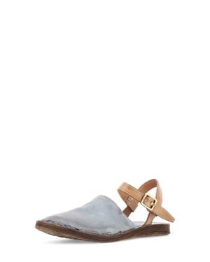 A.s.98 Rodrick Ankle Strap Flat - White