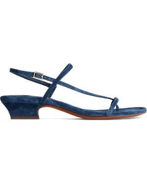 Madewell Maycie Asymmetric T-Strap Sandal - Blue