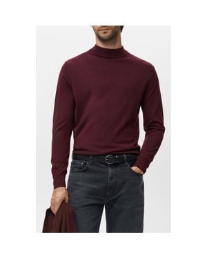 Mango Turtleneck Wool Sweater - Red