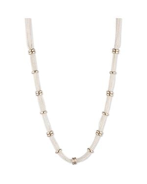 Ralph Lauren Two-Tone Station Necklace - Metallic