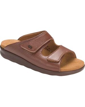 SAS Cozy Slide Sandal - Brown
