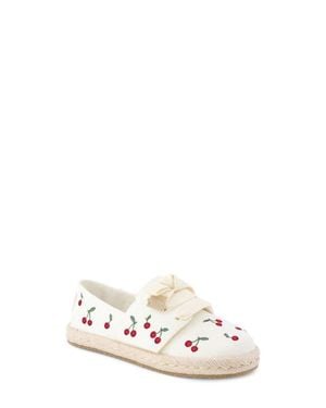 TOMS Kids' Carolina Espadrille Lace-Up Shoe - White