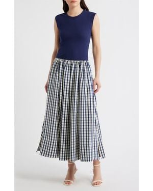 Brave+True Daphne Sleeveless Midi Dress - Blue