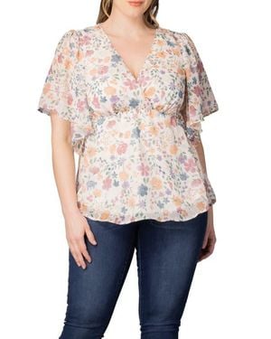 Kiyonna Seaside Serenade Top - Blue