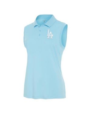 Antigua Los Angeles Dodgers Recap Sleeveless Polo - Blue